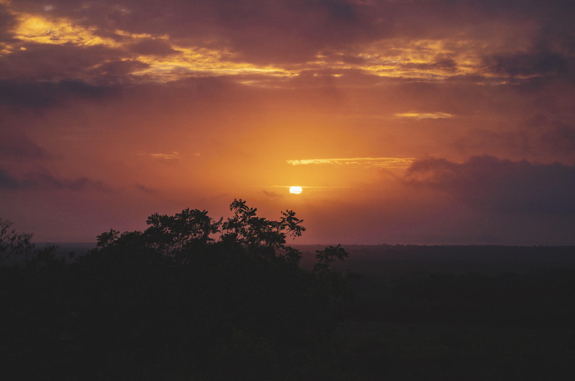 coucher de soleil sur Santa Cruz Galapagos
