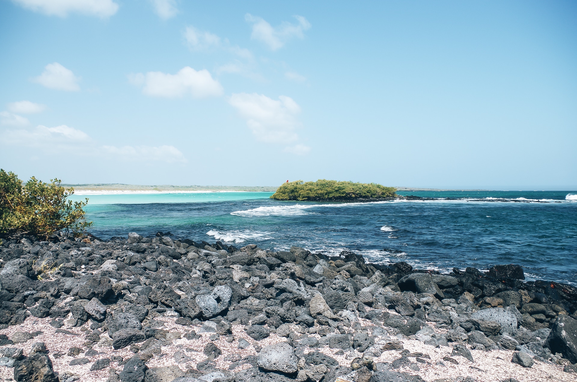 nuance de bleu Tortuga Bay Santa Cruz Galapagos
