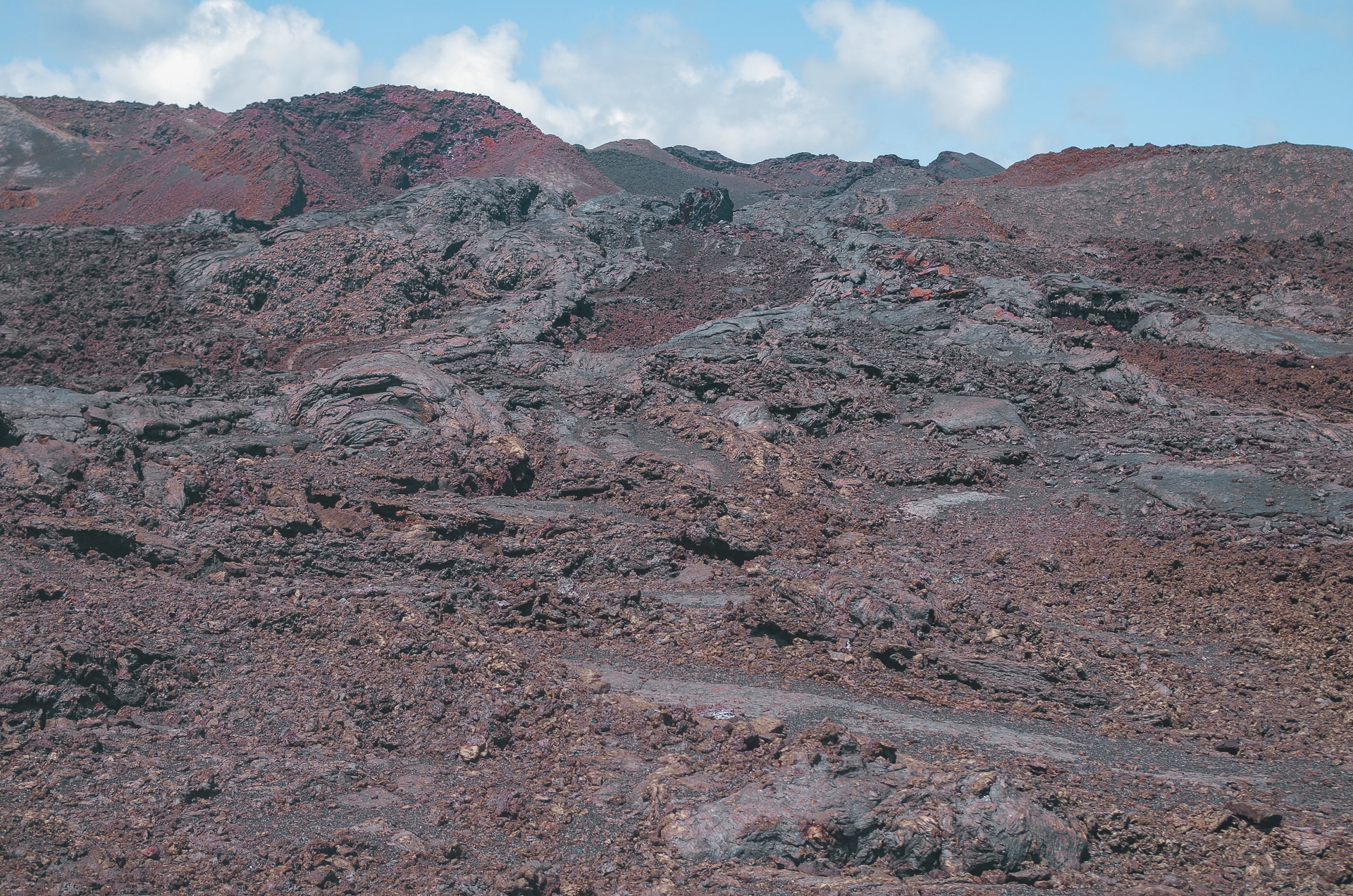 roche volcanique du Volcan Chico et Sierra Negra Galapagos