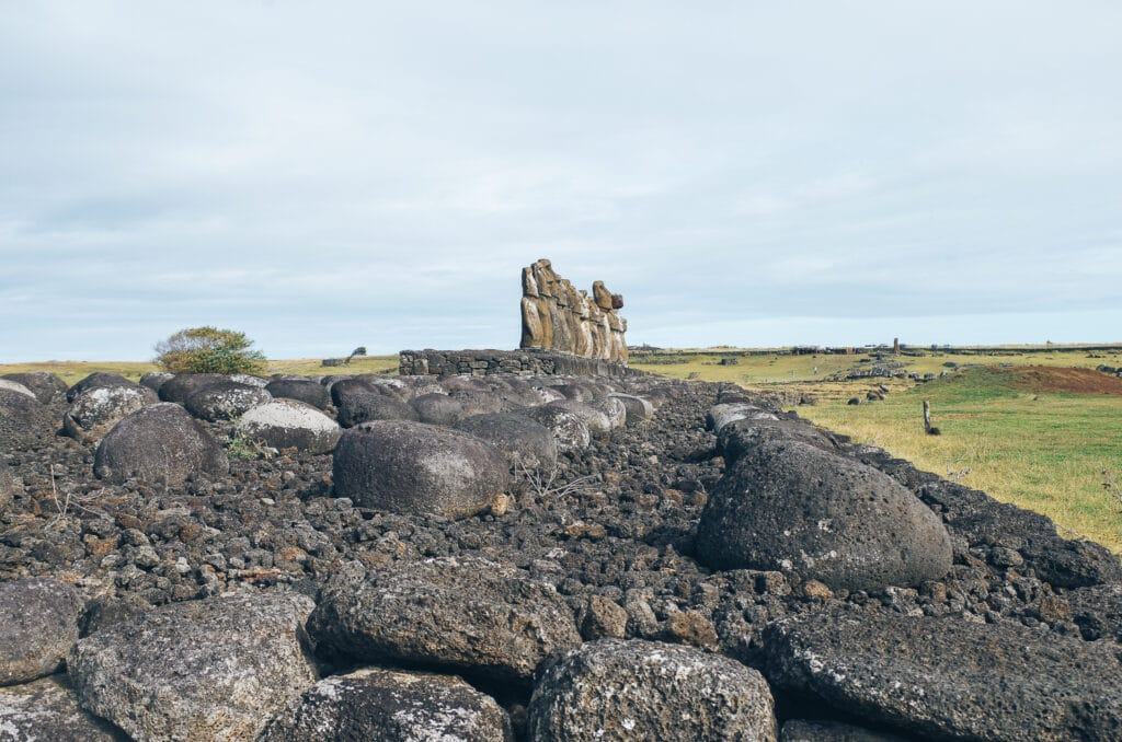 les Moai fierté de l'île de Pâques