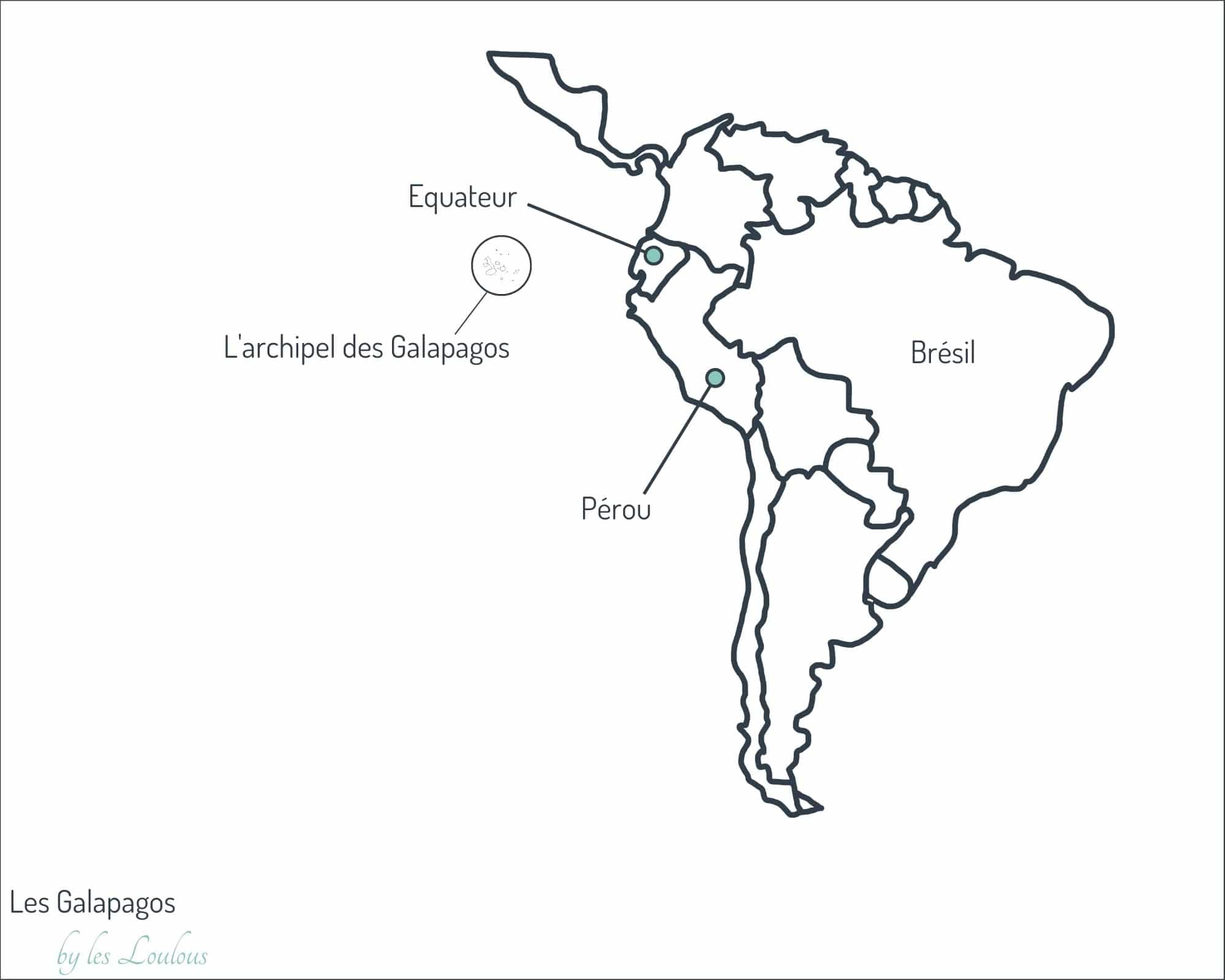carte Galapagos galapagos comment y aller ou se trouve galapagos
