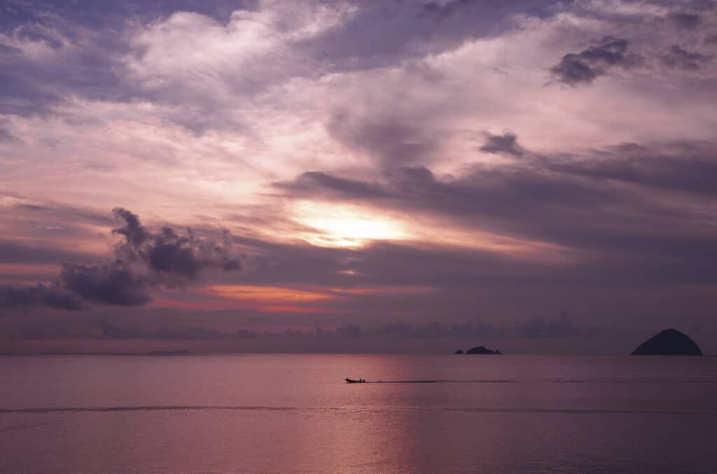 coucher de soleil corail bay ou voir un beau coucher de soleil en malaisie ile perhentian