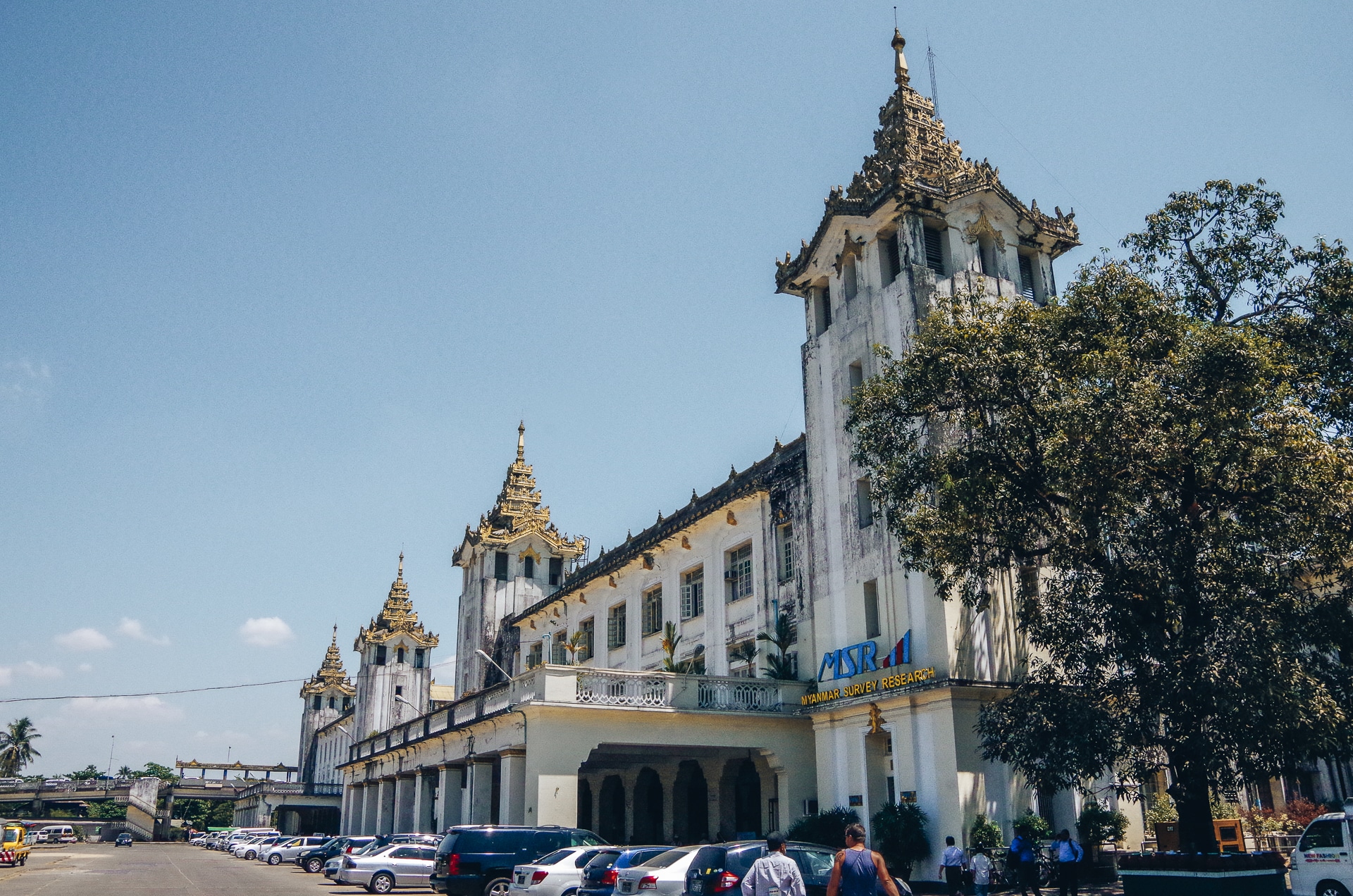 gare centrale de Yangon au Myanmar