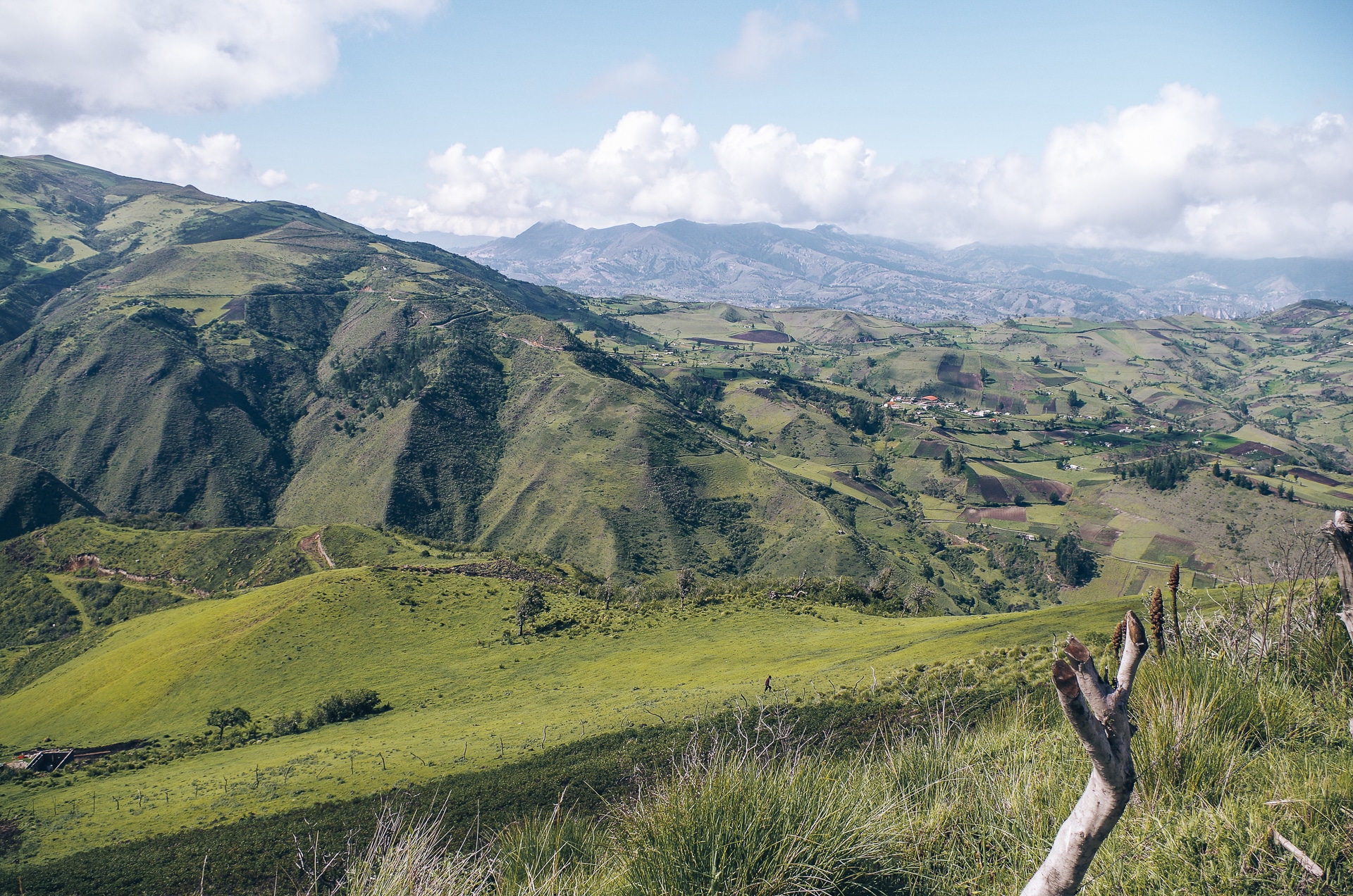 paysage représentant les Andes équatoriennes