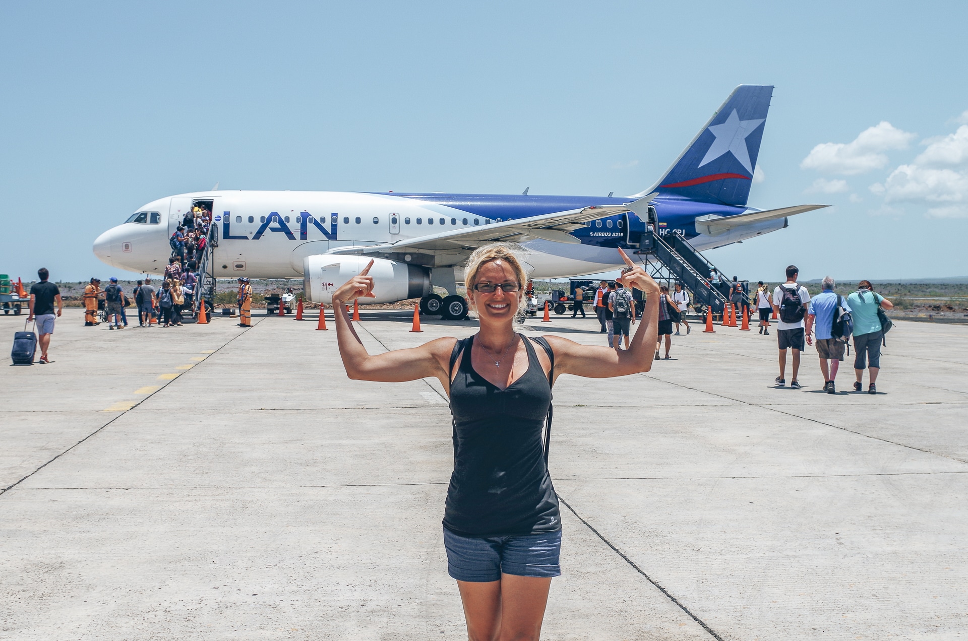 avion de la flotte Lan Airlines en Equateur préparer voyage equateur moyen de transport equateur