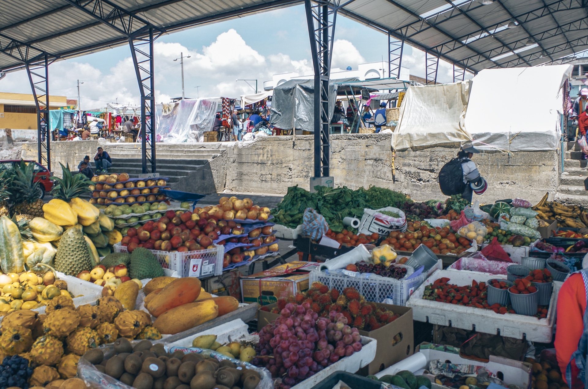 fruits et légumes du marché de Saquisili en Equateur