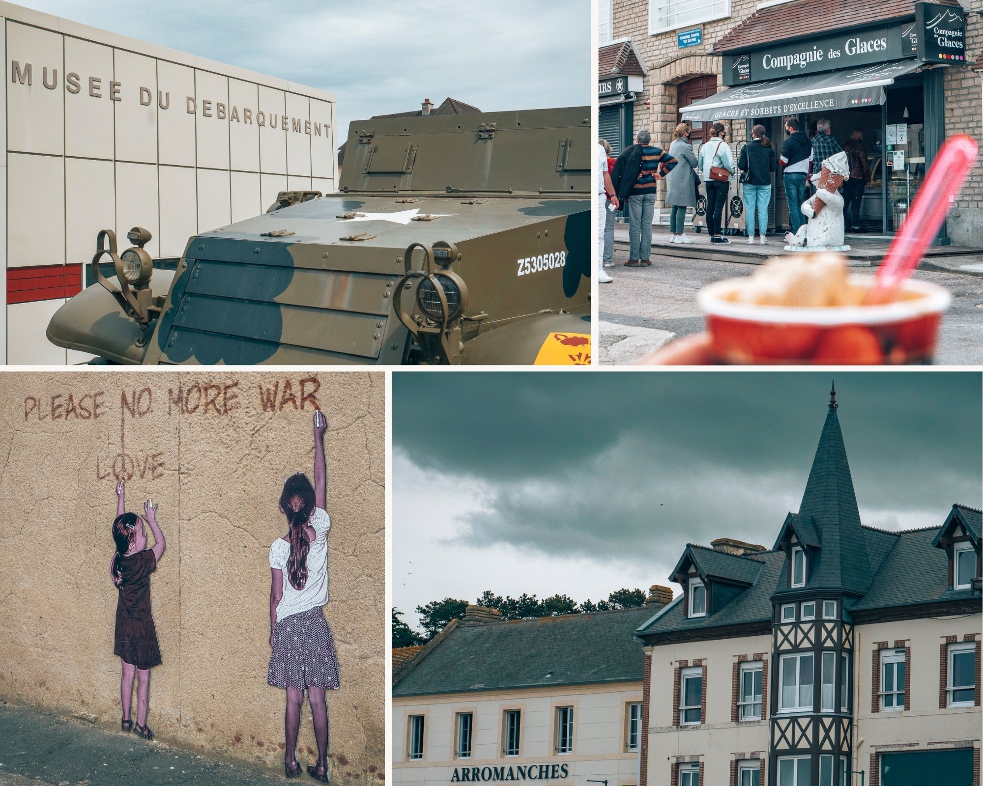 rue du village d'Arromanches tourisme en Normandie que faire dans le Calvados