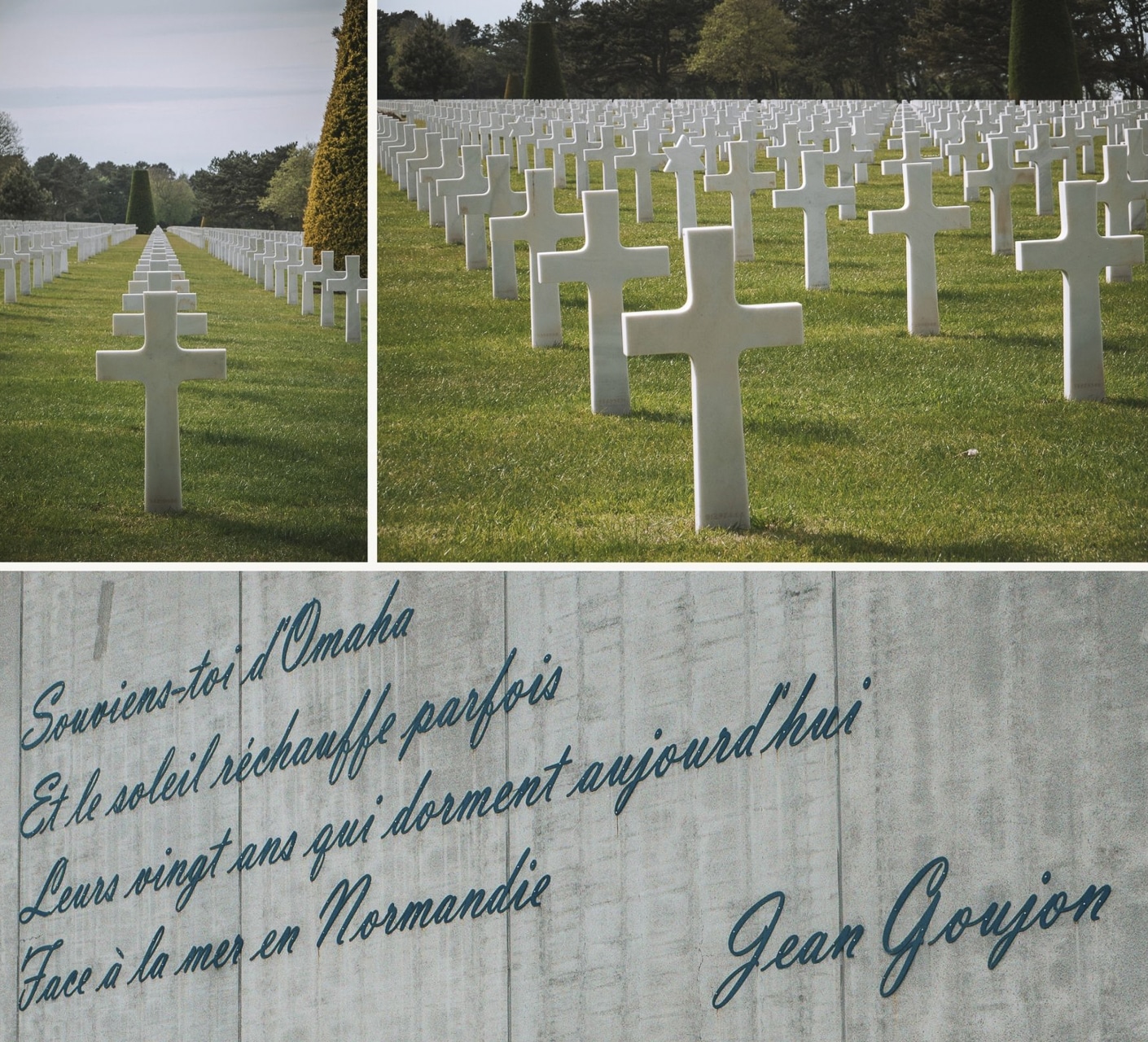 cimetière américain de Colleville plage du débarquement Omaha Beach Normandy American Cemetery