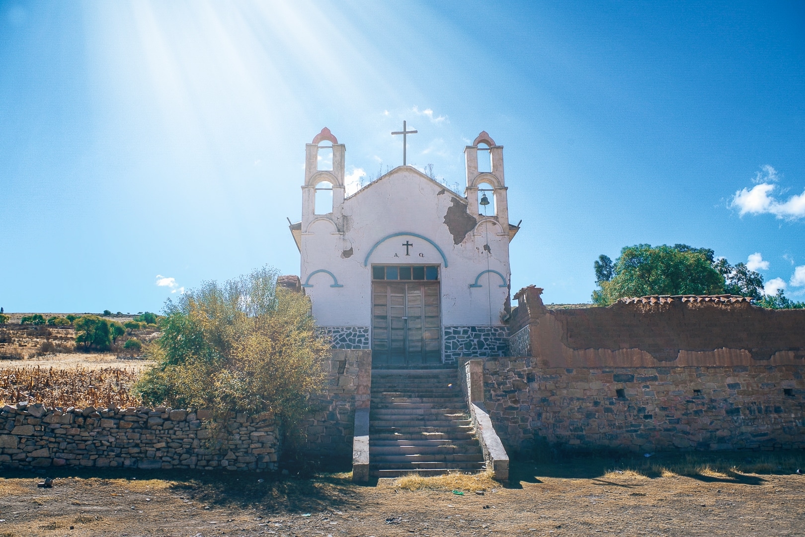 église de Maragua, trek village Jalq'a en Bolivie