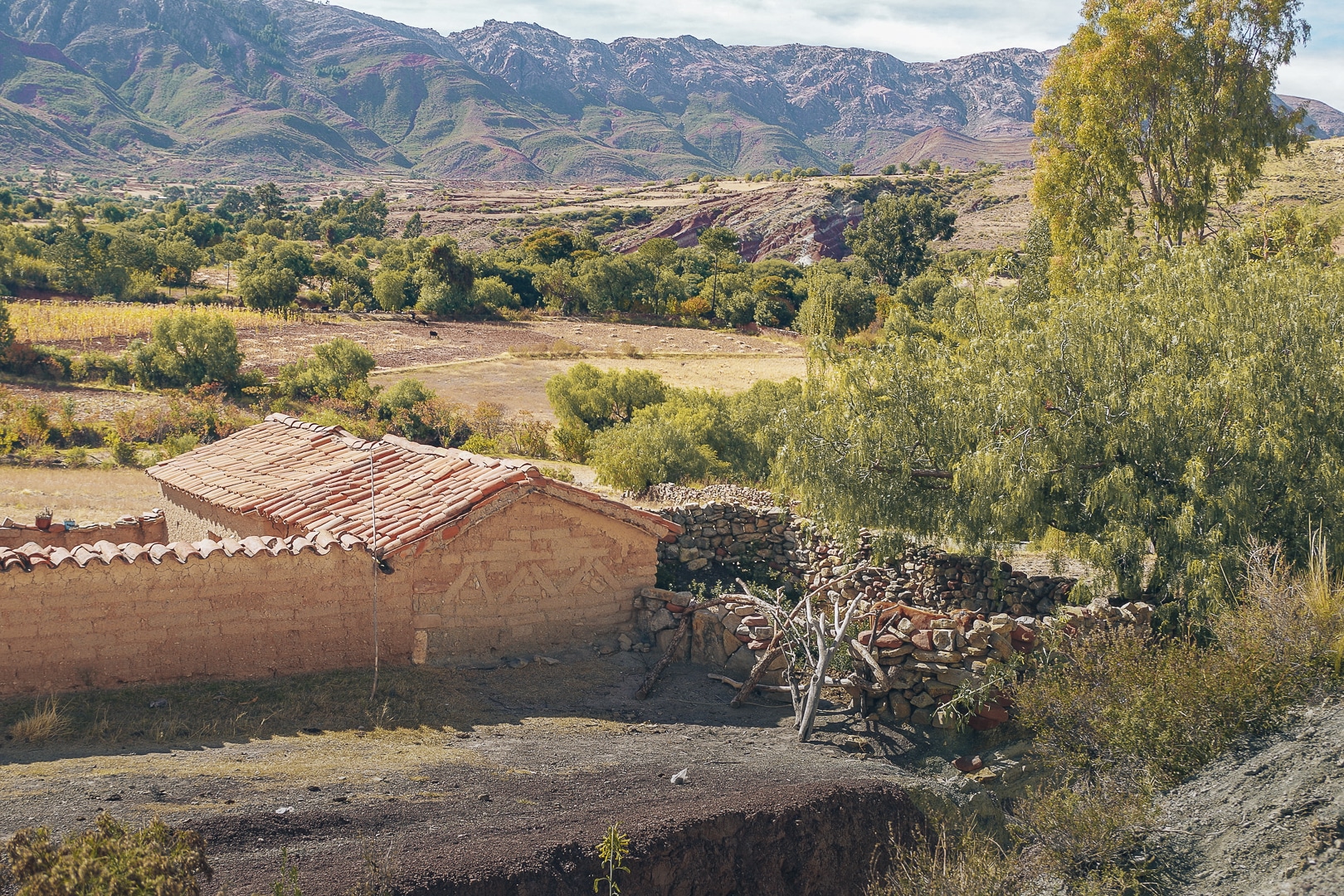 maison en terre village Jalq'a voyager en Bolivie