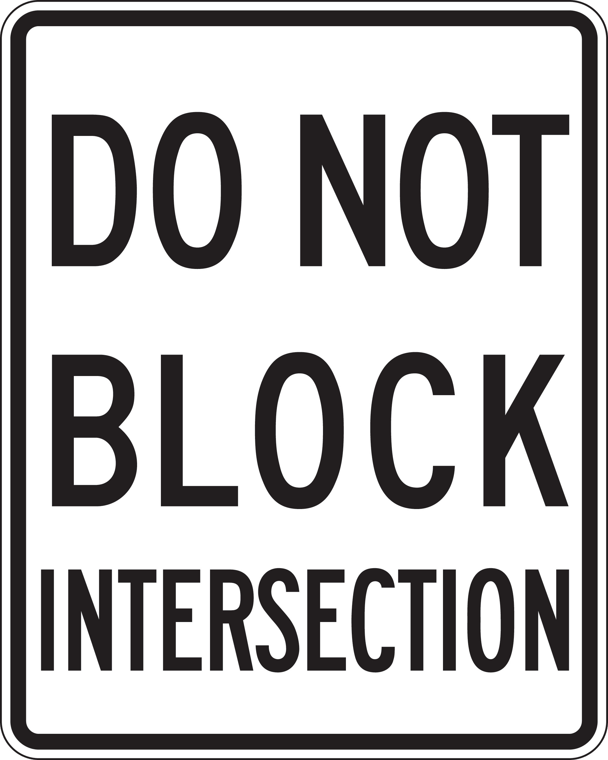 panneau usa intersection