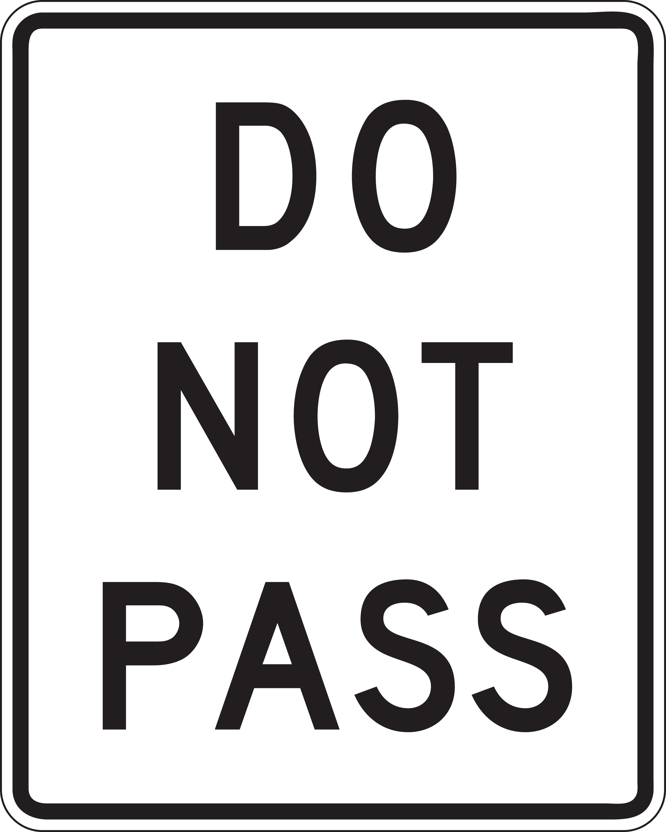 do not pass panneau usa code de la route usa