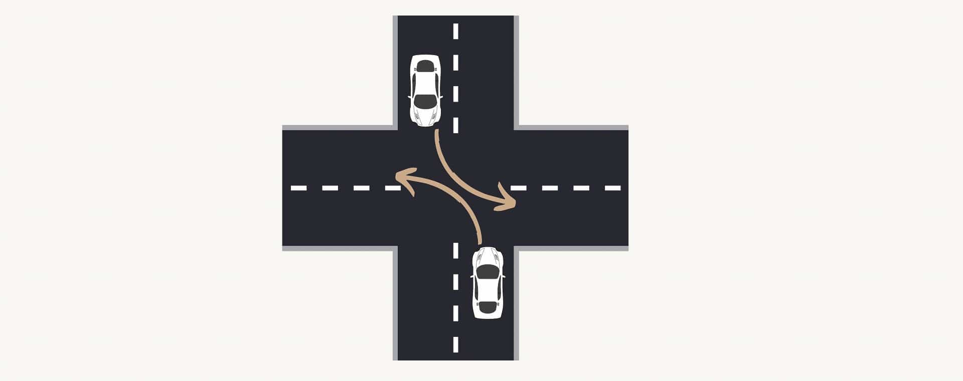 croisement intersection usa conduire une voiture aux états-unis