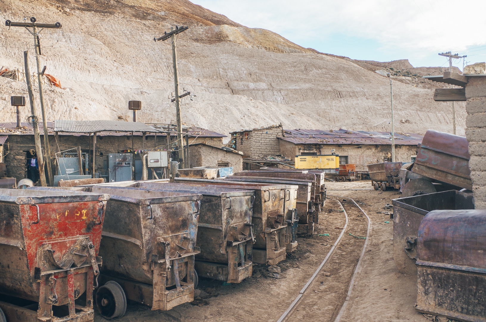 équipement des mineurs Cerro Rico Bolivie potosi argent wagon 