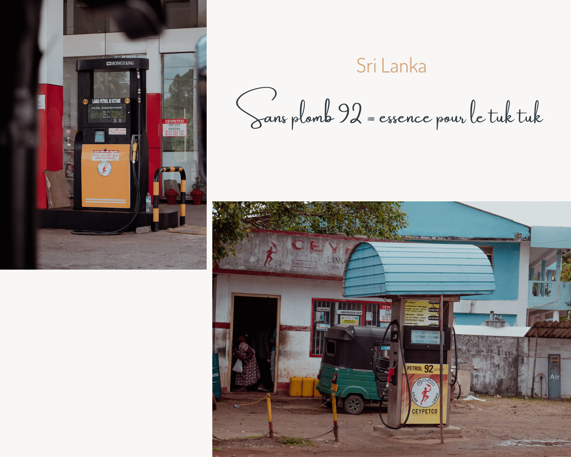 quel type d'essence mettre dans tuk tuk voyager en tuk tuk au Sri Lanka
