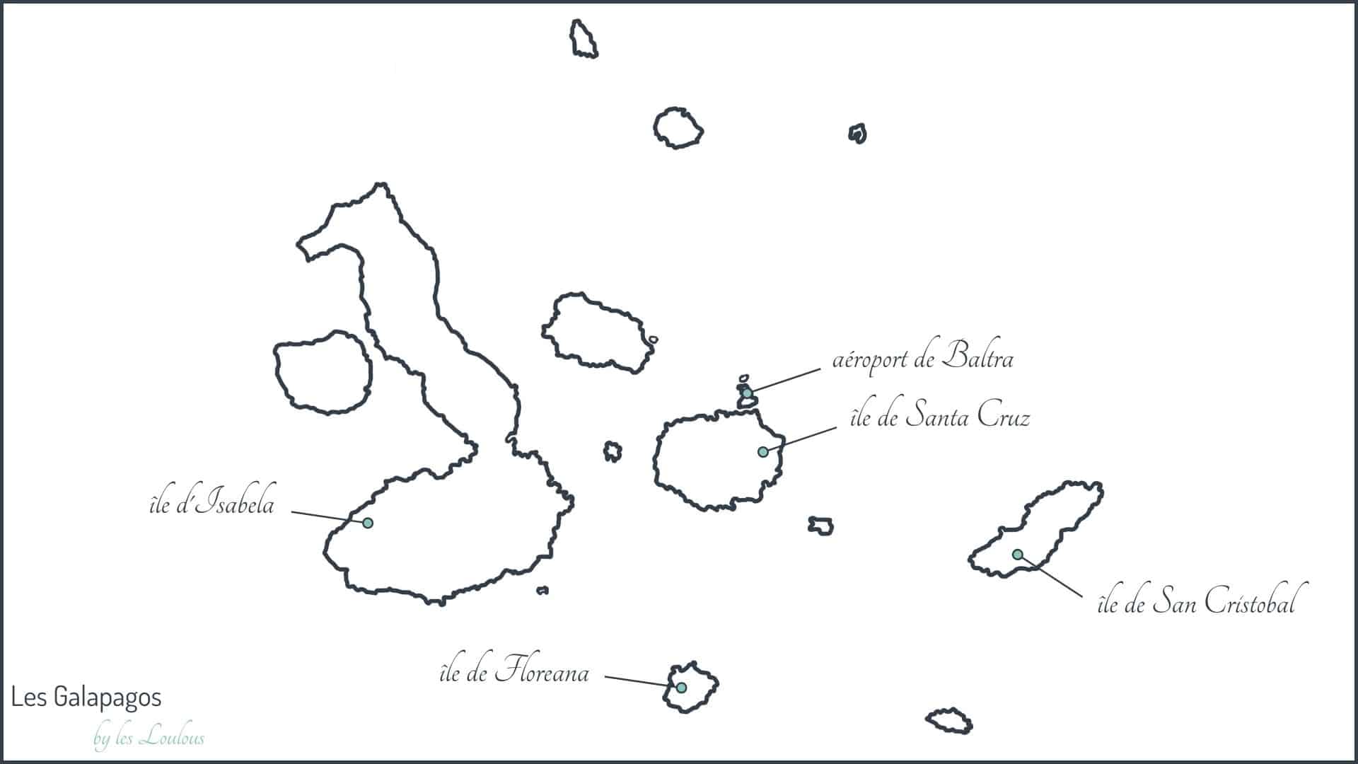 préparer voyage galapagos carte îles galapagos blog voyage