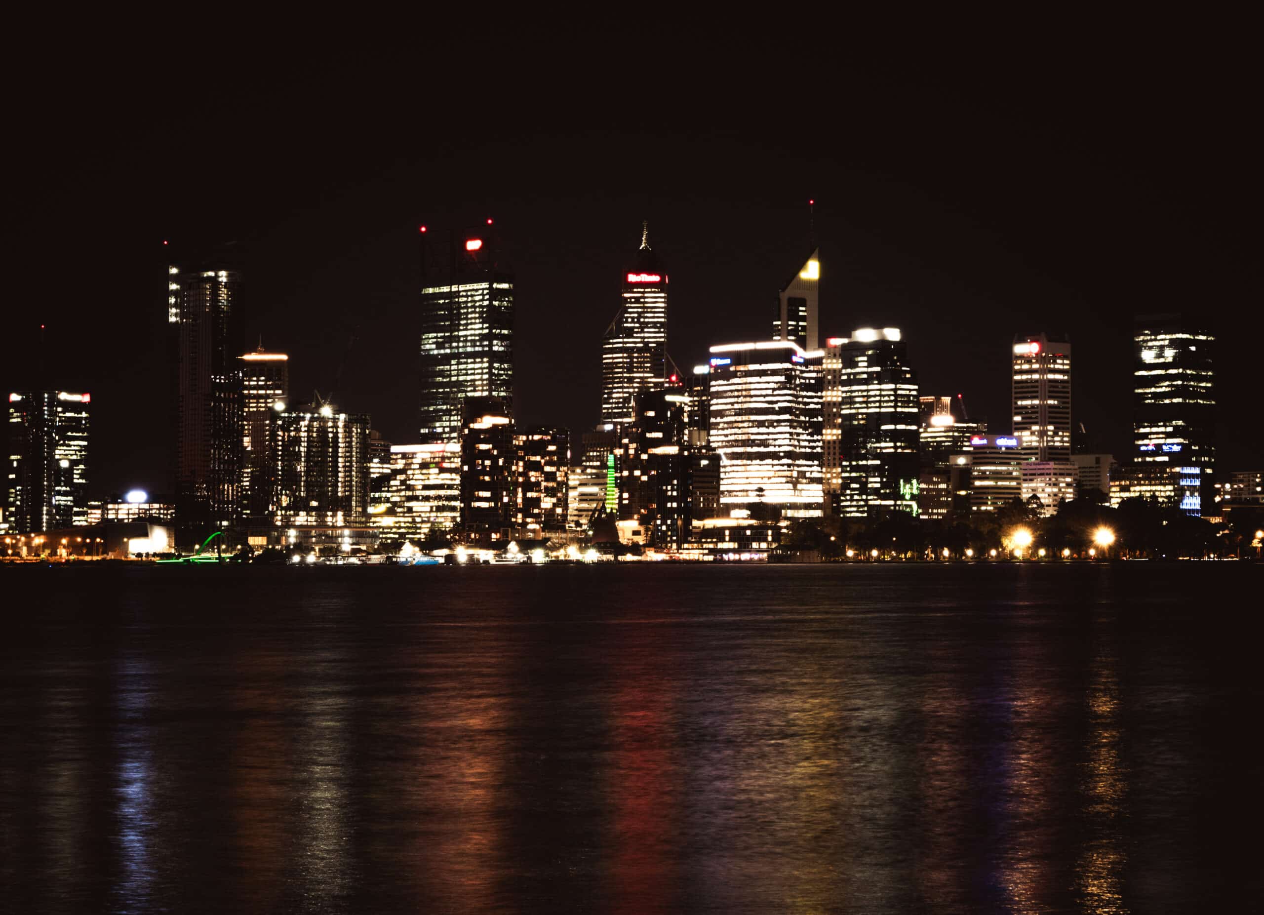 perth skyline by night