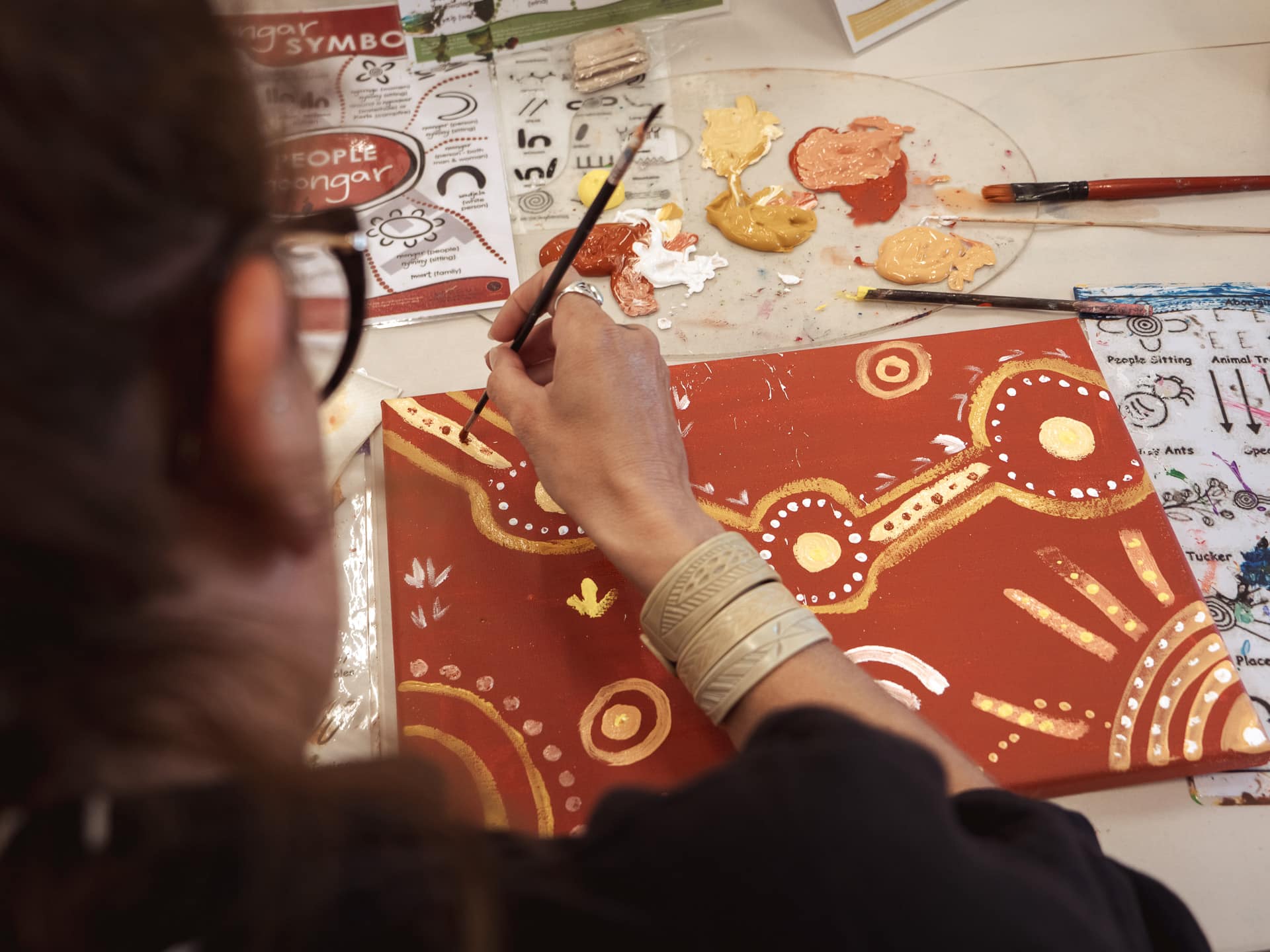 dot painting workshop fremantle apprendre culture aborigène perth